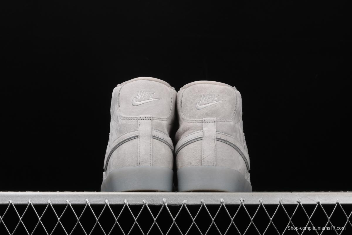 Reigning Champ x NIKE Blazer Mid Retro defending champion joint top suede 3M reflective high-top board shoes AV9375-005