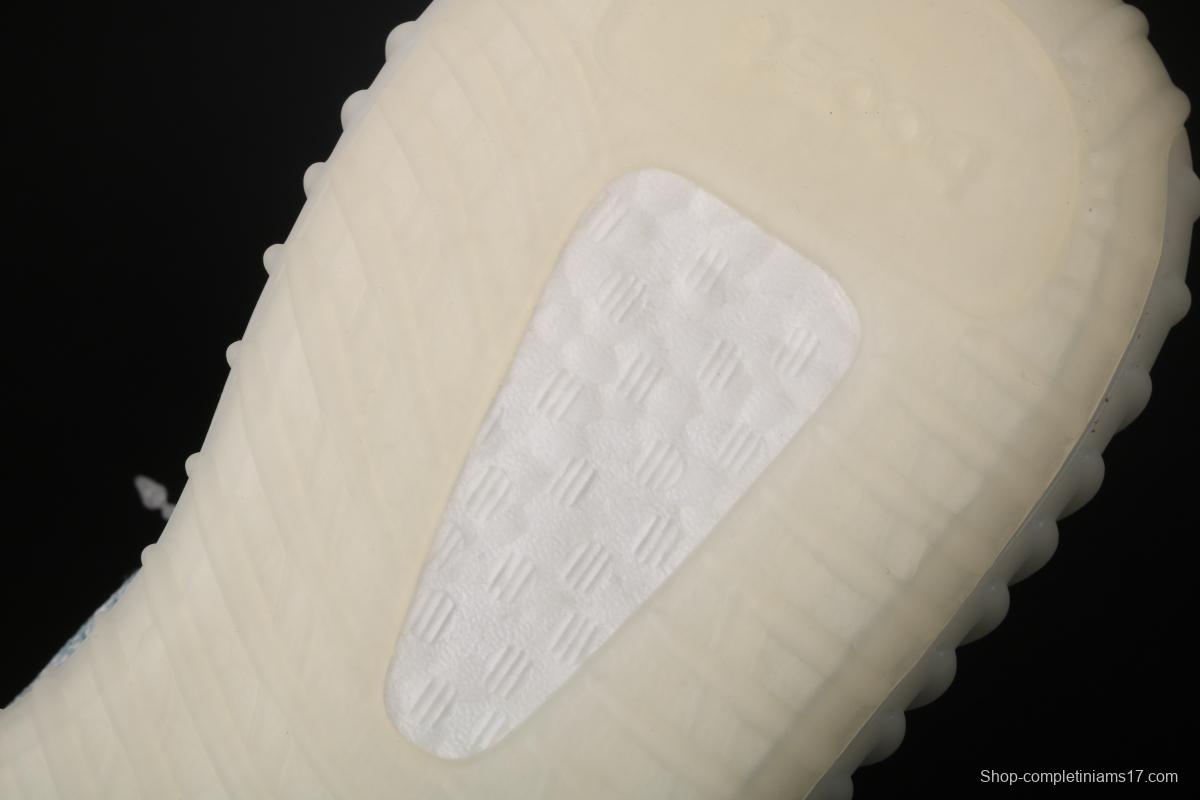 Adidas Yeezy 350 V2 Boost Basf FW3043 Darth Coconut 350 second generation hollowed-out silk ice blue color BASF Boost original