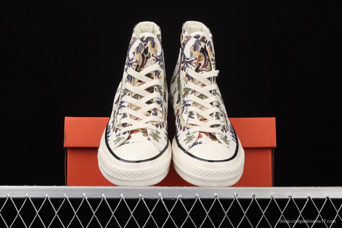 Converse Chuck 70 series cashew flower high top casual board shoes 572545C