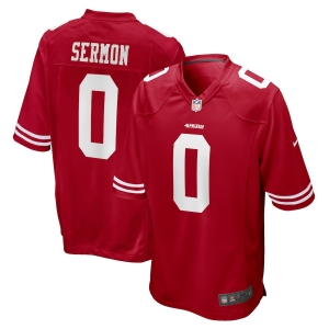 Men's Trey Sermon Scarlet 2021 Draft Pick Player Limited Team Jersey