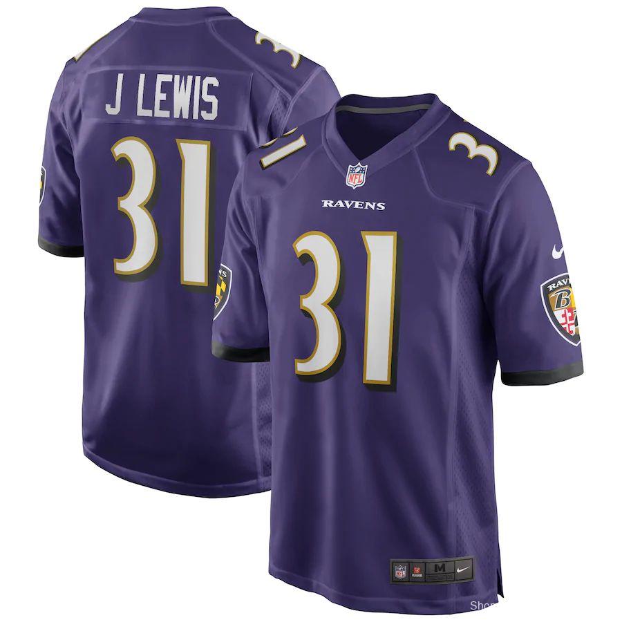 Men's Jamal Lewis Purple Retired Player Limited Team Jersey