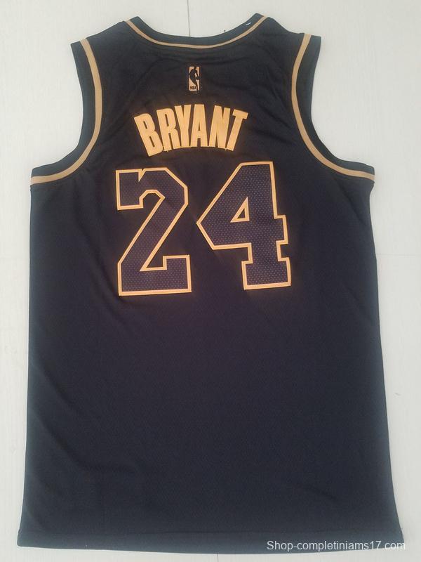 Kobe Bryant 24 Black Golden Edition Jersey