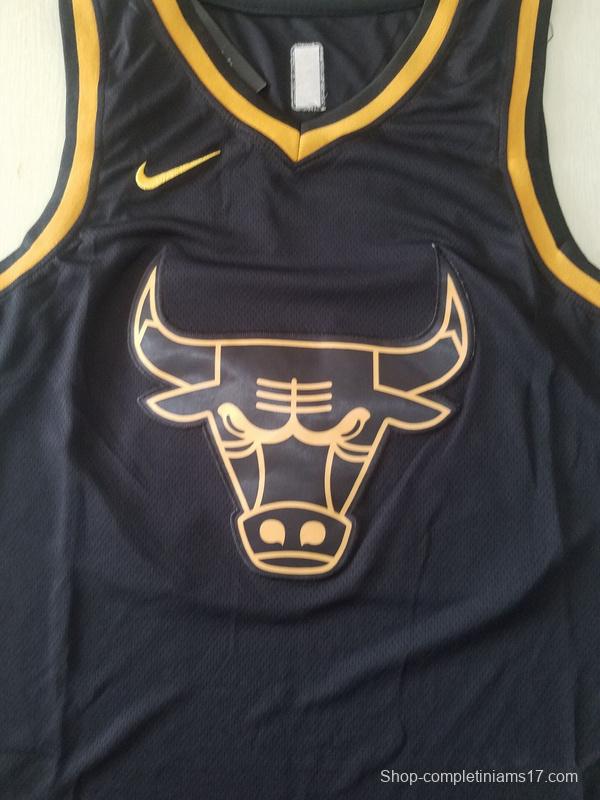 Michael Jordan 23 Black Golden Edition Jersey