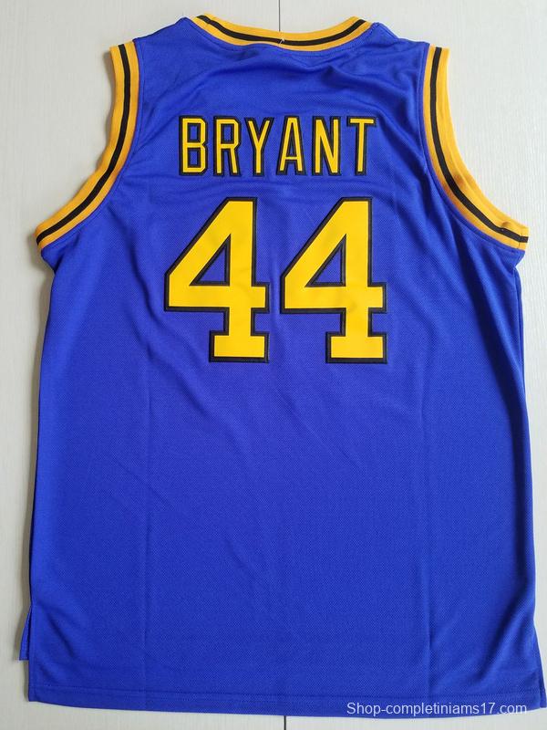 Bryant 44 Crenshaw High School Blue Basketball Jersey