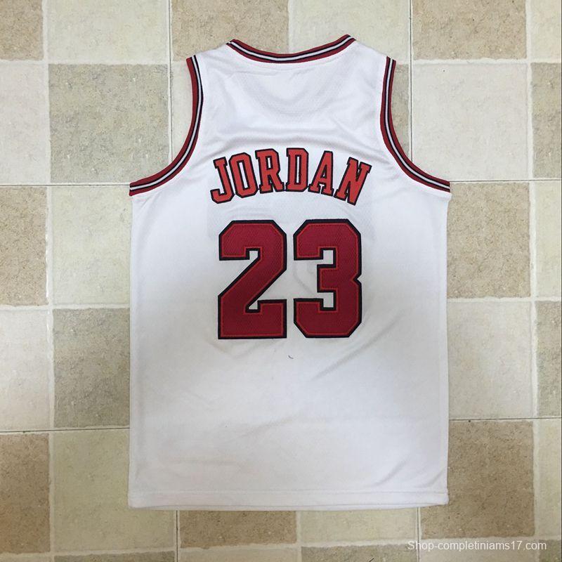 Youth Michael Jordan White Retro Classic Team Jersey