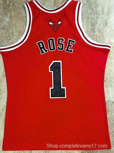 Men's Derrick Rose Red Retro Classic Team Jersey