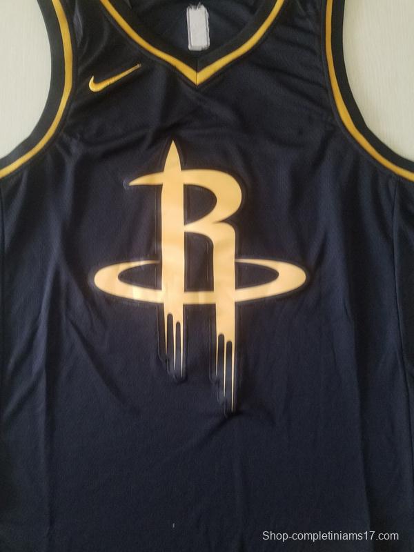 Russell Westbrook 0 Black Golden Edition Jersey