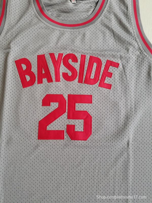 Saved By The Bell Zack Morris 25 Bayside Tigers Basketball Jersey