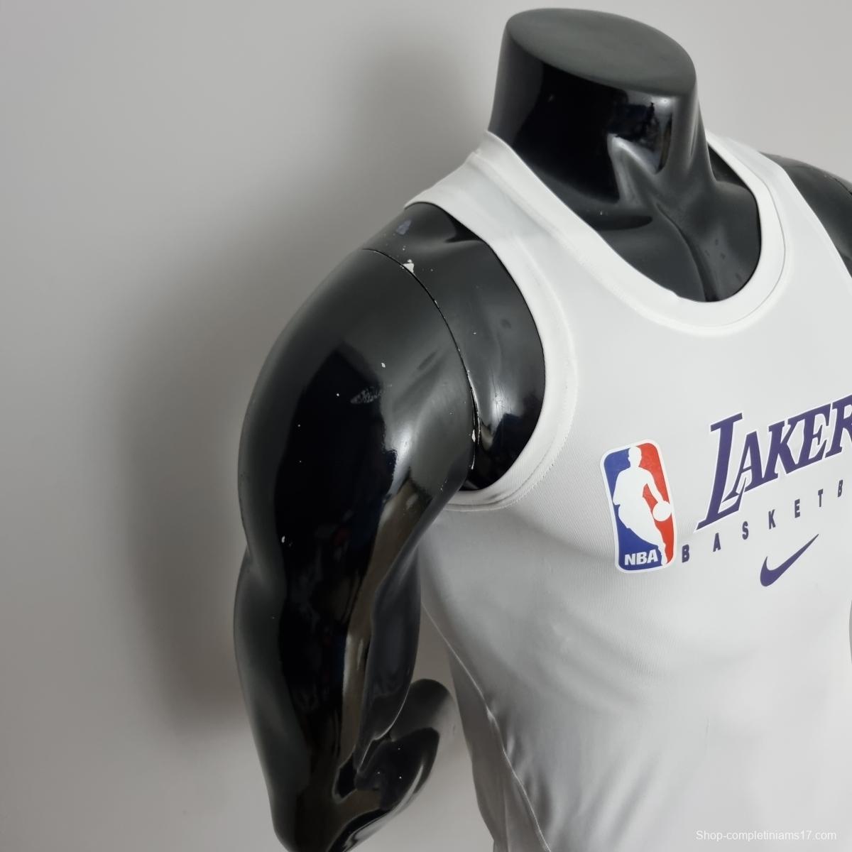 Mens Nike Lakers White T-shirts #K000146