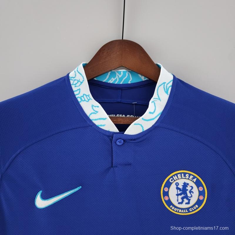 22/23 Long Sleeve Chelsea Home  Soccer Jersey