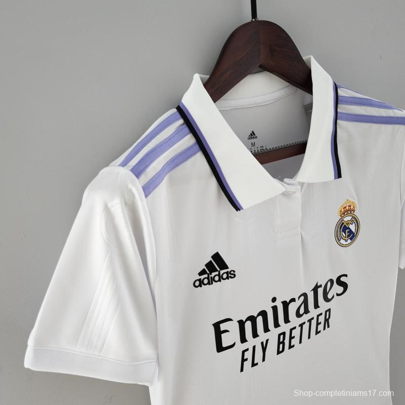 22/23 Women Real Madrid Home  Soccer Jersey