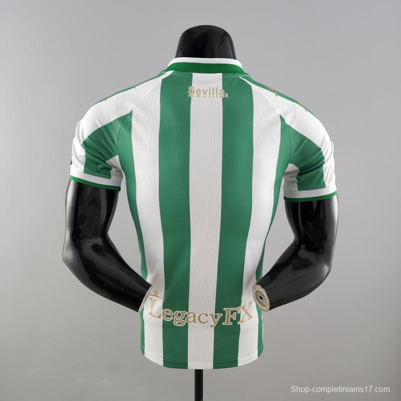 Player Version 22/23 Real Betis King's Cup Version Home  Soccer Jersey