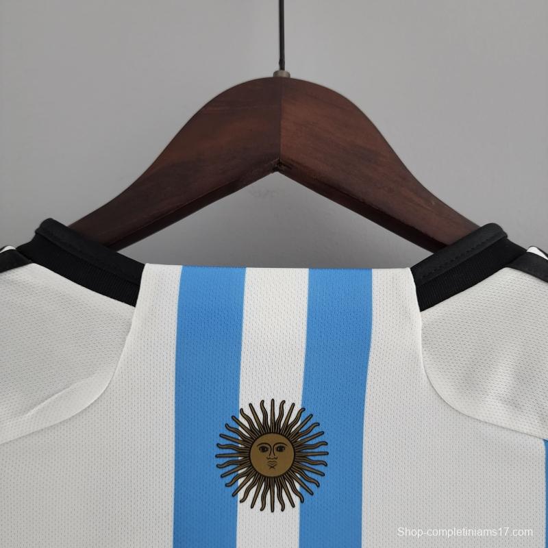 2022 Argentina Women's Home 2 Stars Soccer Jersey