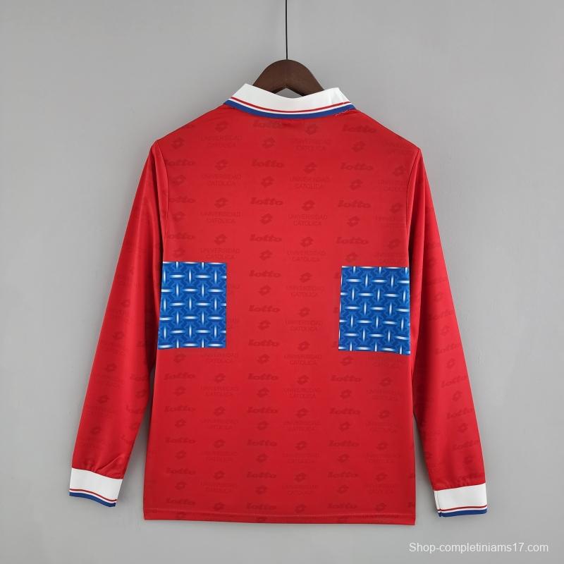 Retro 1996 Long Sleeve Deportivo Universidad Católica Third Away Soccer Jersey