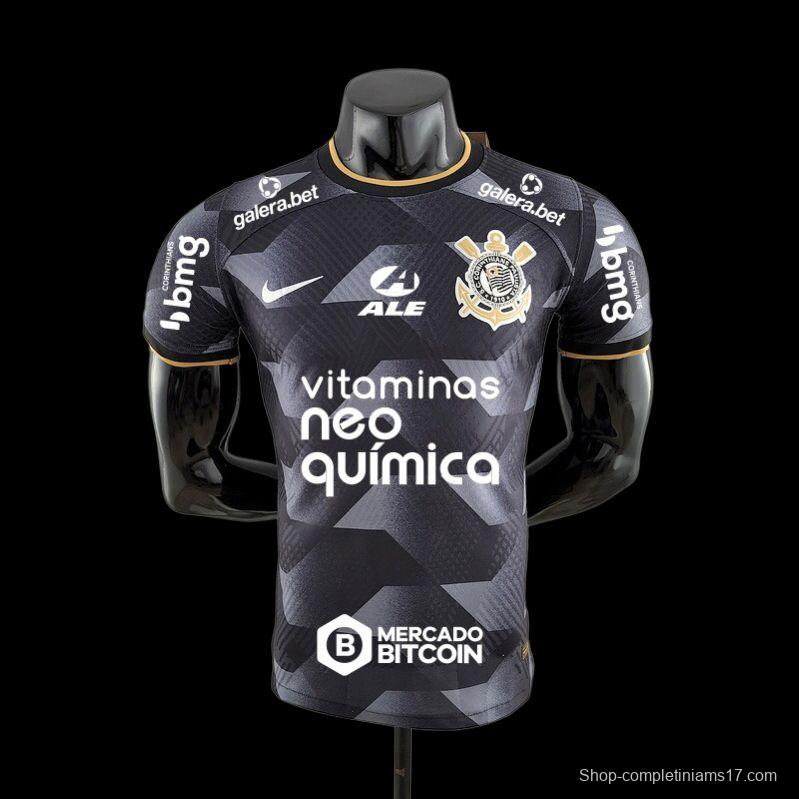 Player Version 2022 All Sponsors Corinthians Away Soccer Jersey