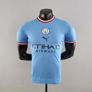 Player Version 22/23 Manchester City Home Soccer Jersey