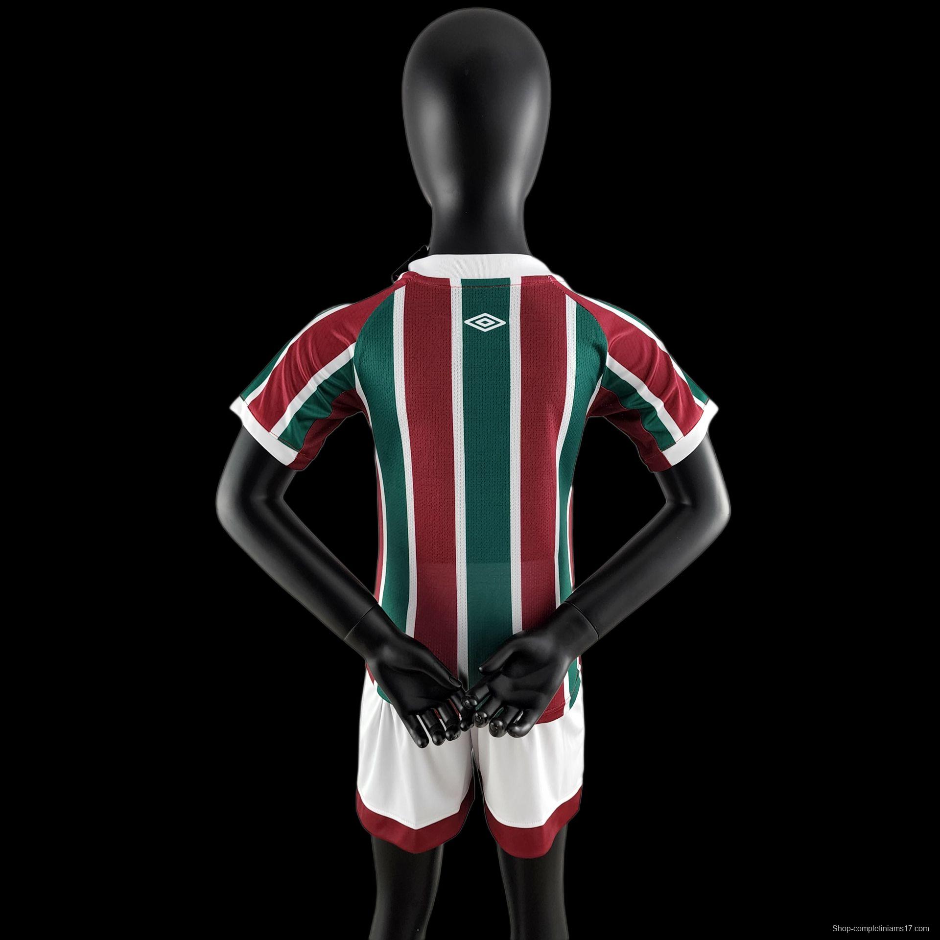 22/23 Kids Kit Fluminense Home Size16-28 Soccer Jersey