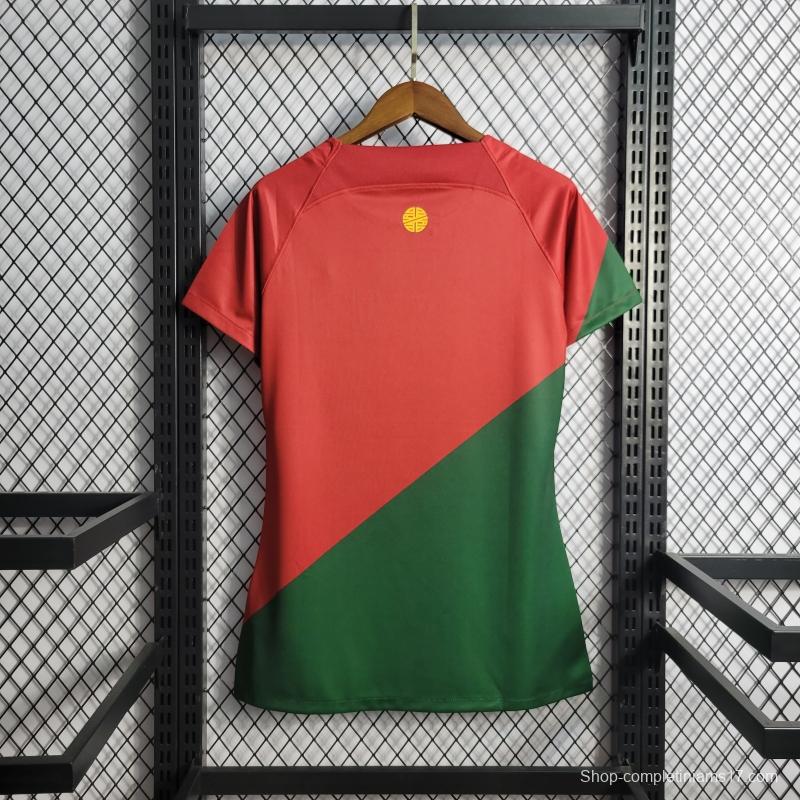 2022 Women's Portugal Home National Team Soccer Jersey