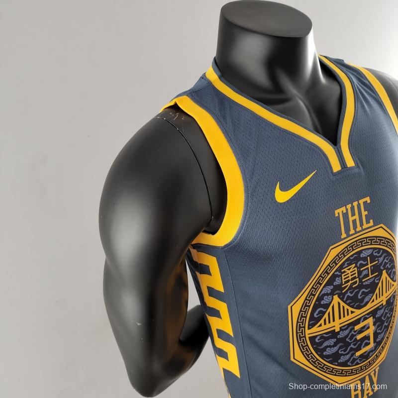 2018 POOLE#3 Golden State Warriors Grey NBA Jersey