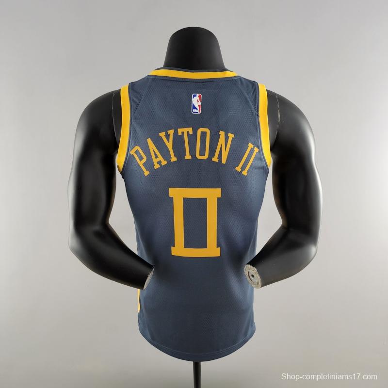 2018 PAYTON II#0 Golden State Warriors Grey NBA Jersey