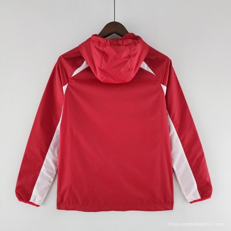 2022 Liverpool Windbreaker Red And White