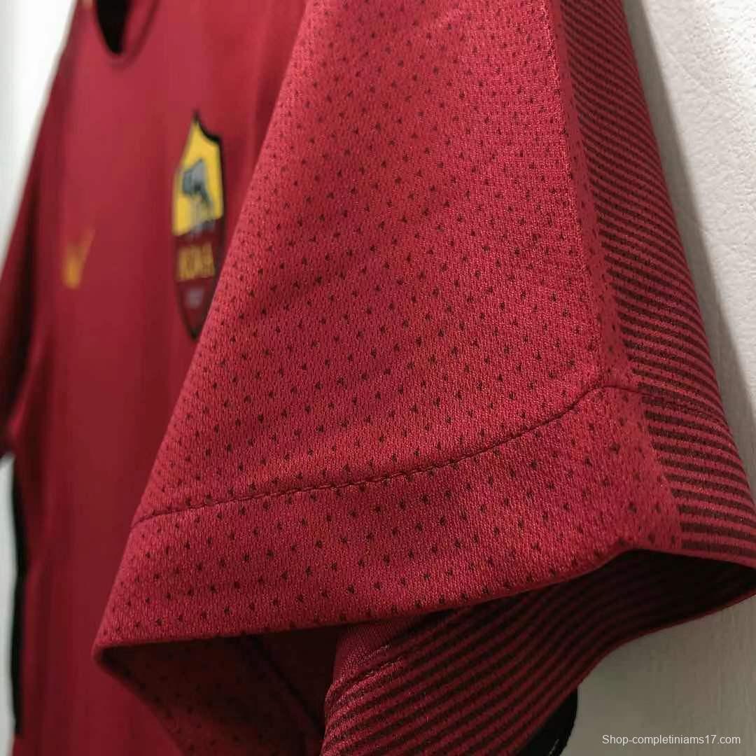 Retro 17/18 Roma Home Soccer Jersey