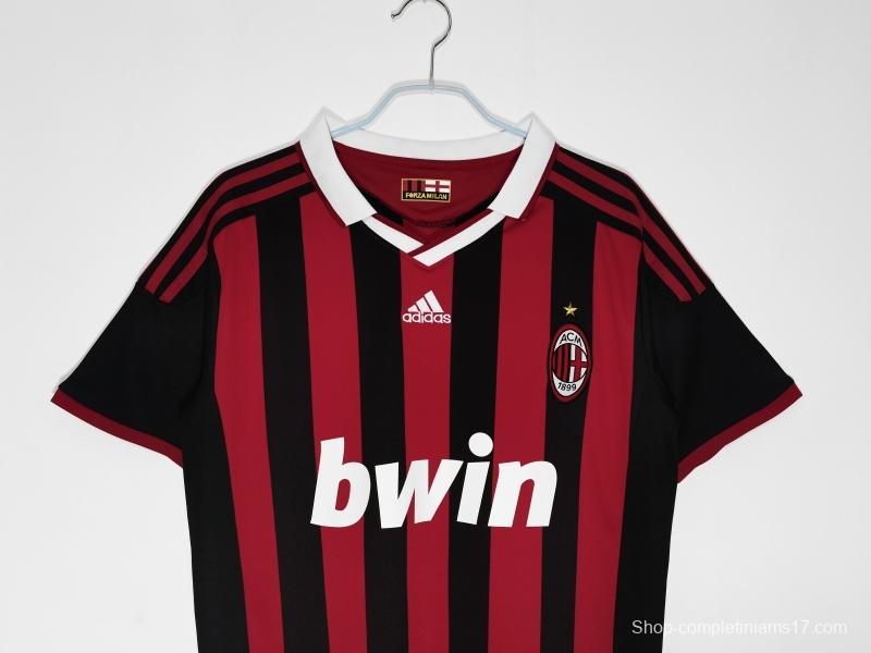 Retro 2009/10 AC Milan Home Soccer Jersey