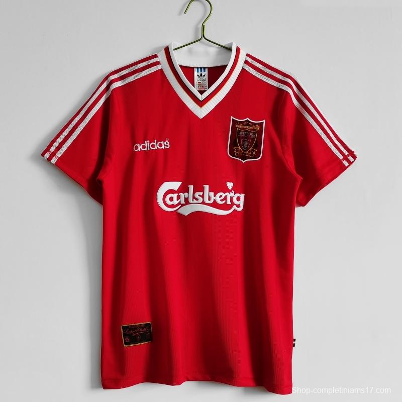 Retro 1995/96 Liverpool Home Soccer Jersey