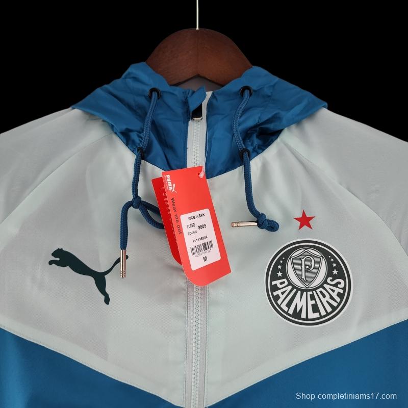 22/23 Palmeiras Windbreaker Blue