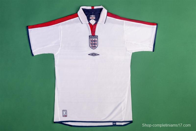 Retro 2004 England Home Soccer Jersey