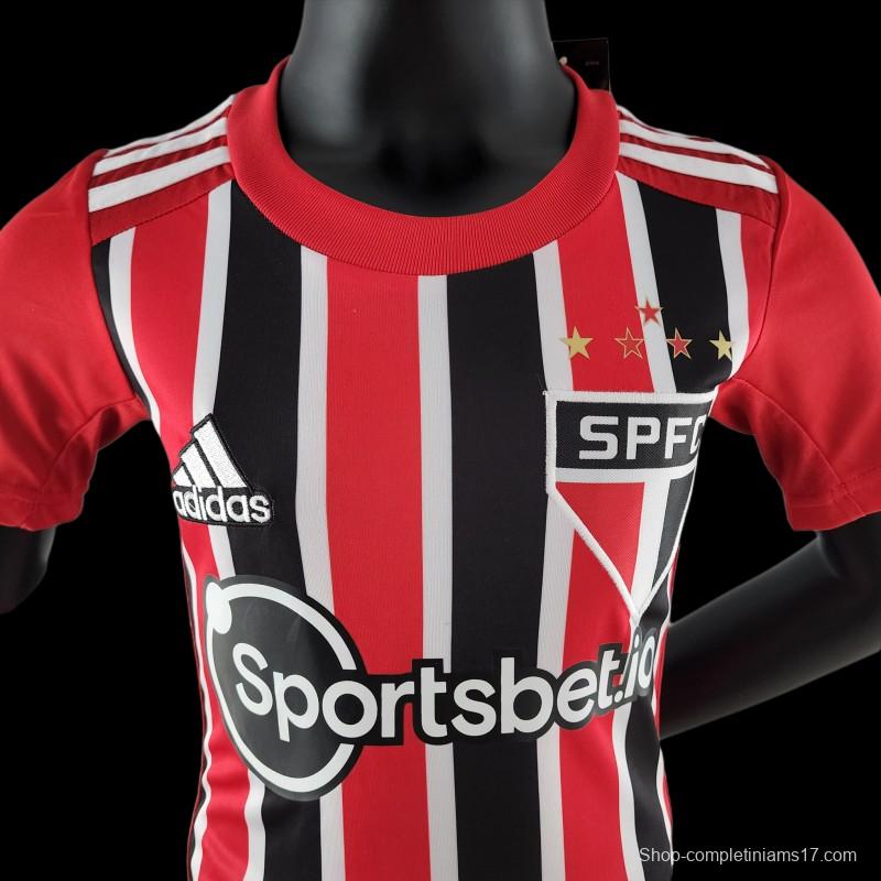 22/23 Kids Sao Paulo Away SIZE16-28 Soccer Jersey