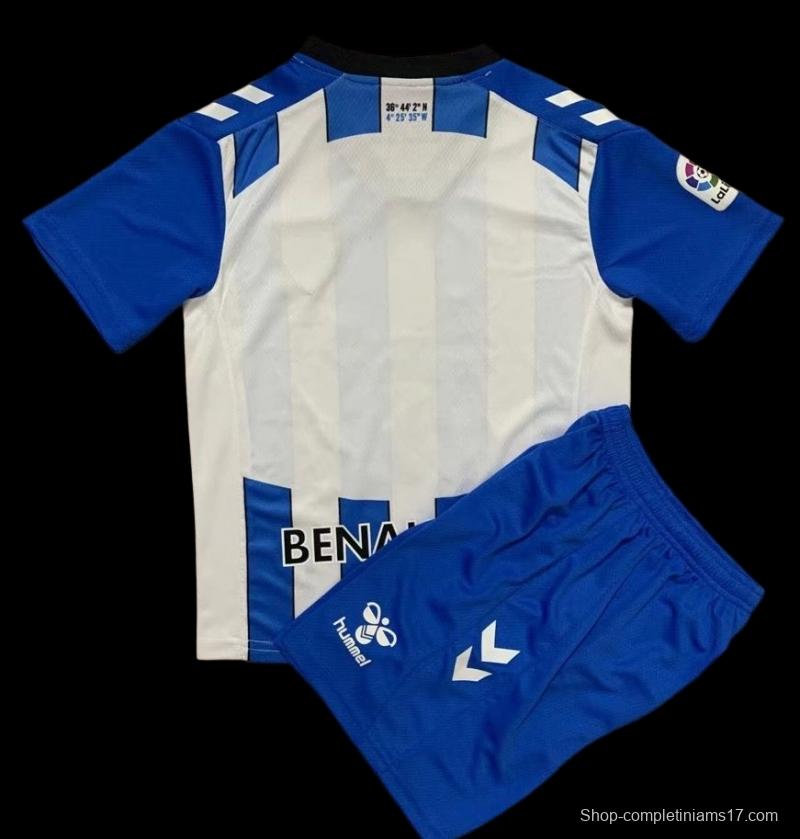 22/23 Malaga Home Kids Soccer Jersey