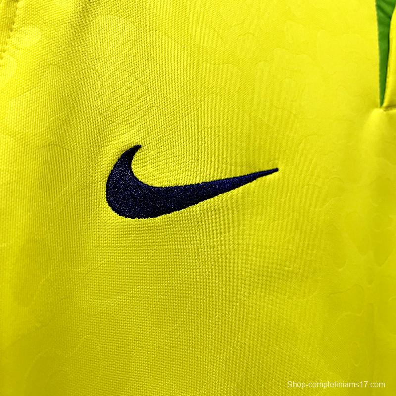 Long sleeve 2022 Brazil Home Jersey