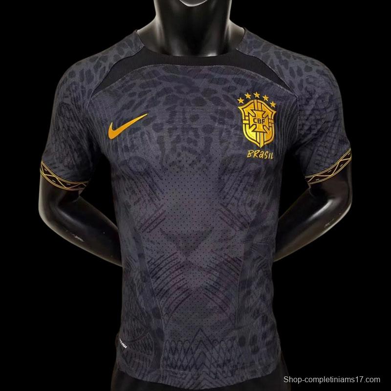 2022 Brazil Black Special Version Soccer Jersey