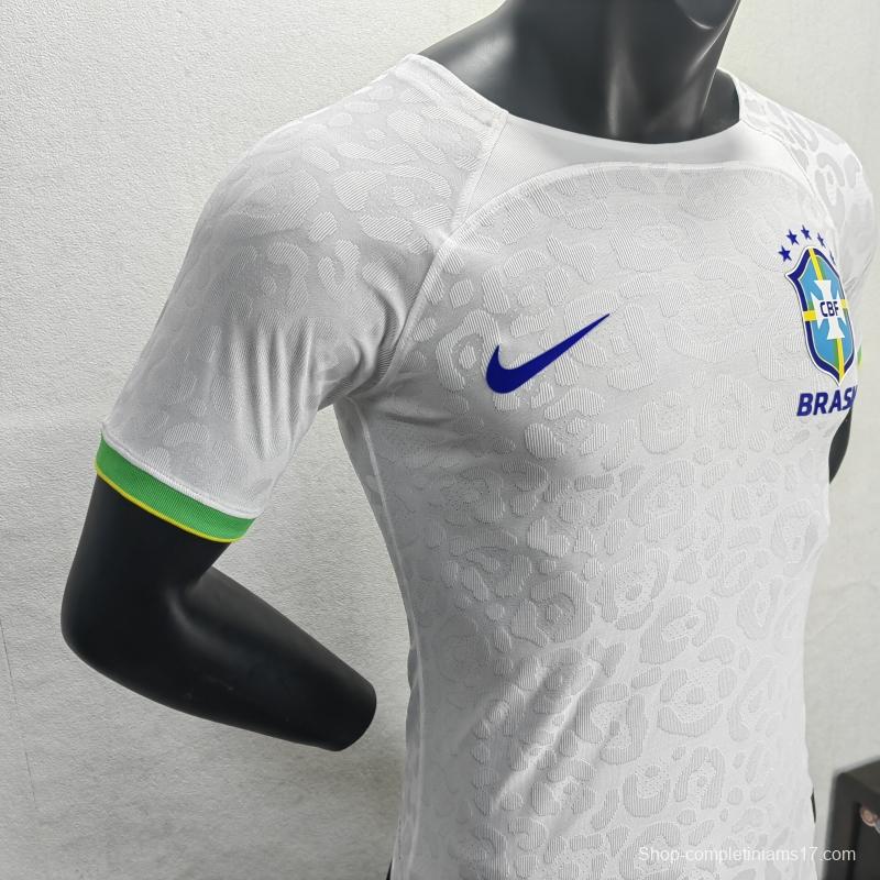 Player Version 2022 Brazil White Jersey Special Version