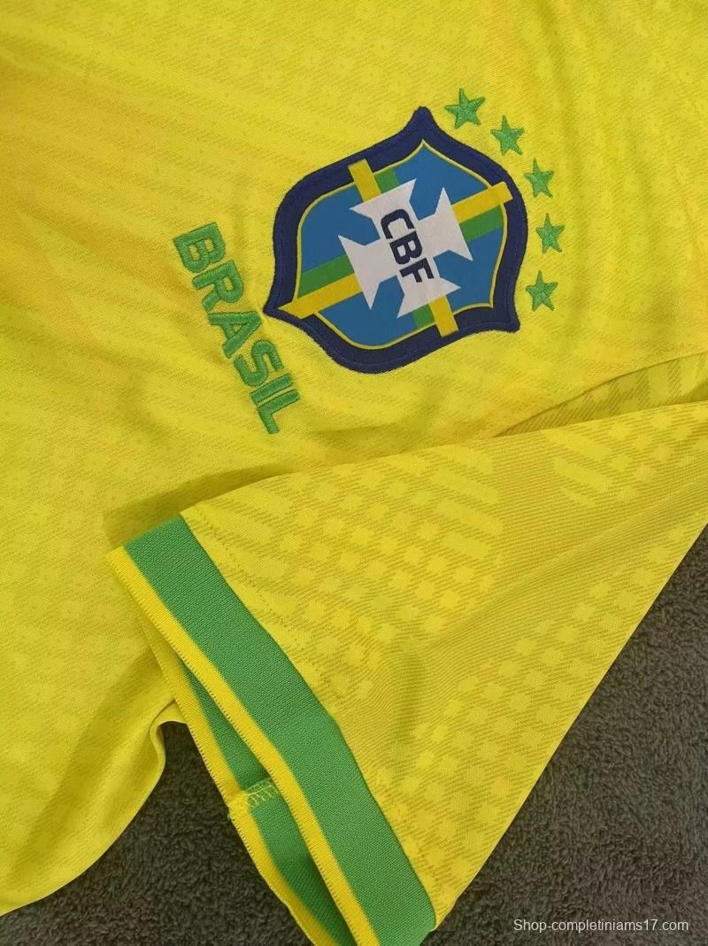 2022 Brazil Yellow Training Jersey