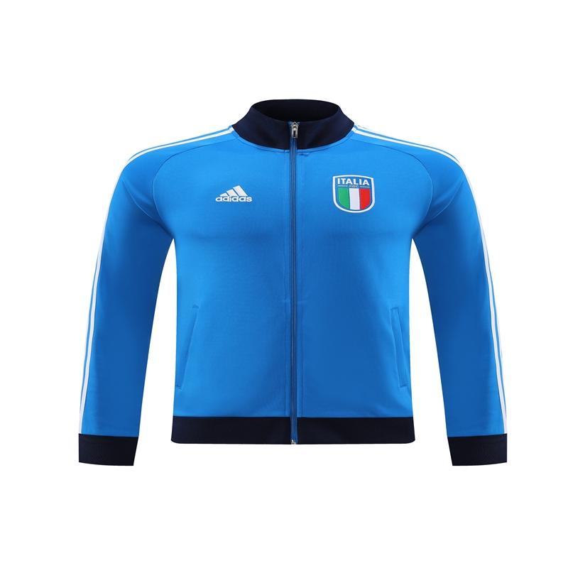 2022 Italy Blue Full Zipper Tracksuit