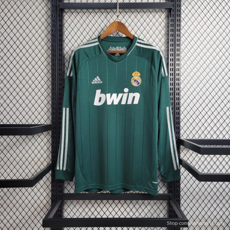 Retro Long Sleeve 2012/13 Real Madrid Third Green Jersey