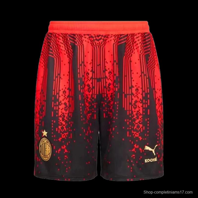 23-24 AC Milan X Koché Fourth Soccer Shorts