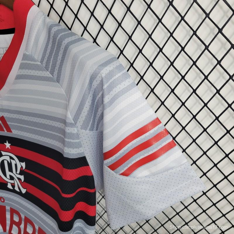 23-24 Flamengo Grey Stripe Special Edition Jersey