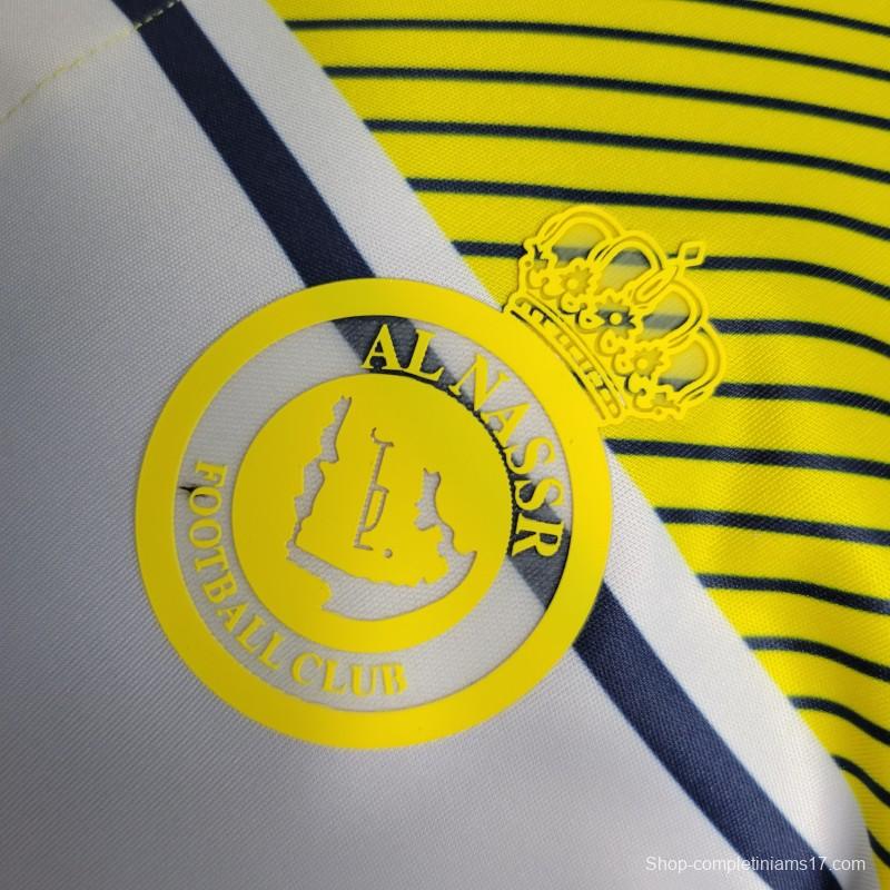 23-24 Al Nassr Yellow Navy POLO Jersey