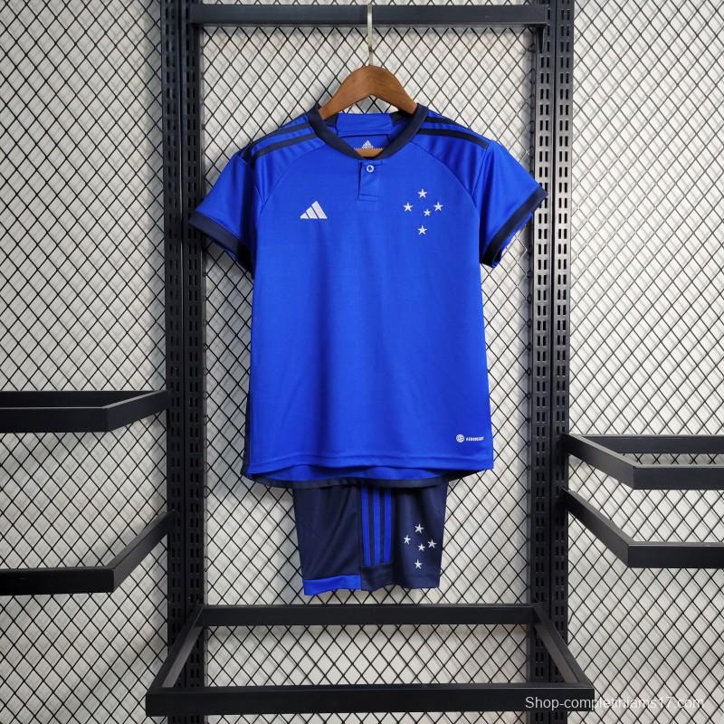 23-24 Kids Cruzeiro Home Jersey Size 16-28