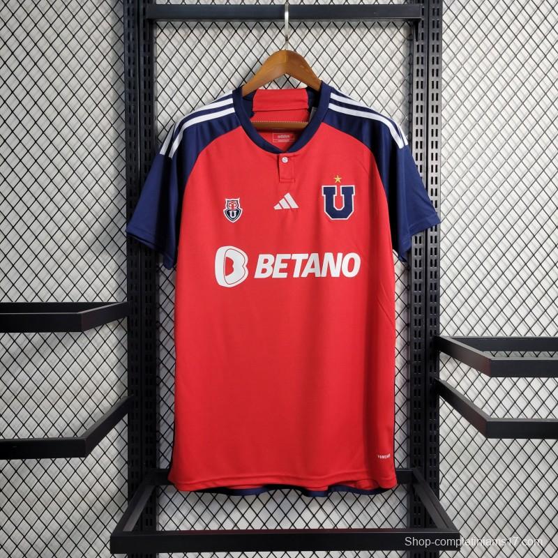 23/24 Club Universidad De Chile Away Red Jersey