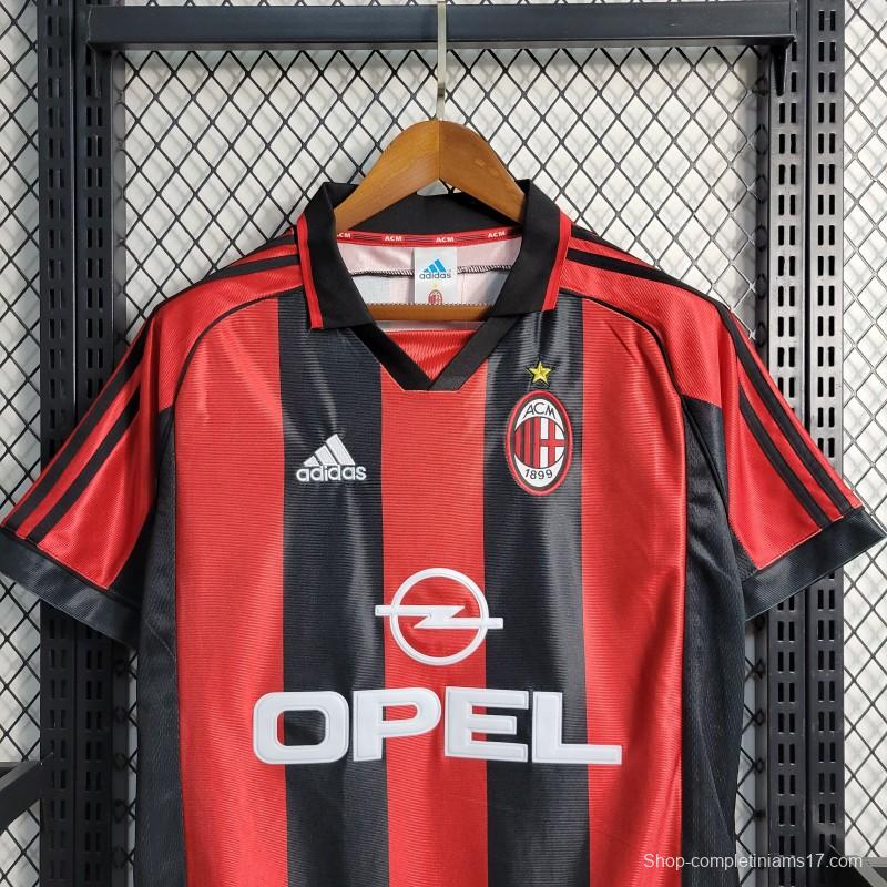 Retro 1998/99 AC Milan Home Jersey