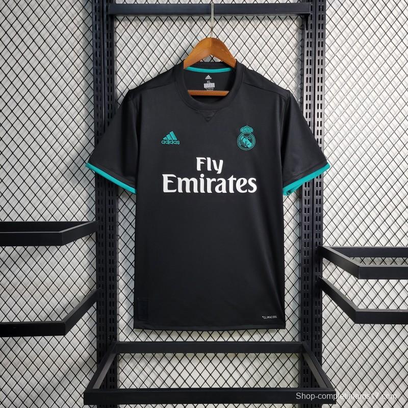 Retro 17-18 Real Madrid Away Black Jersey