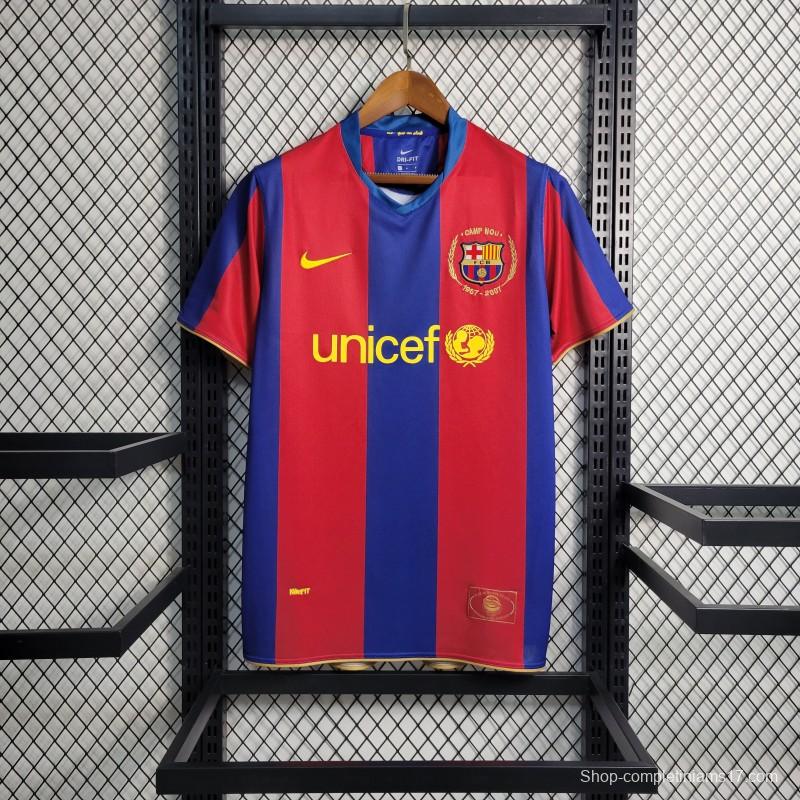 Retro 07-08 Barcelona Home Soccer Jersey