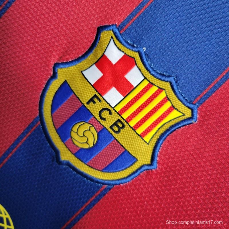 Retro 09-10 Barcelona Home Soccer Jersey