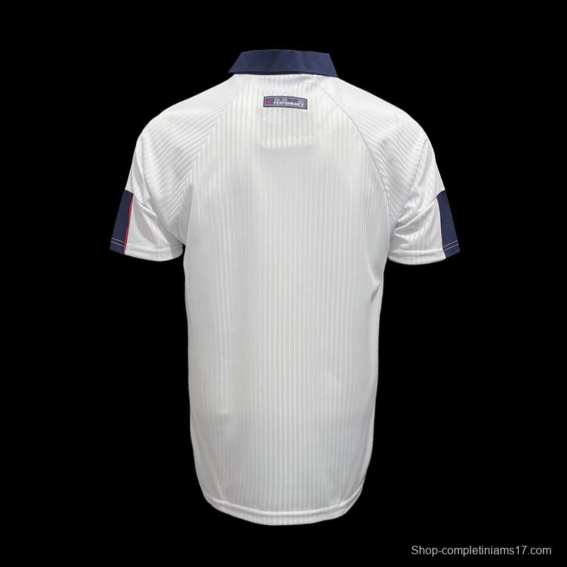 Retro 1998 England Home Soccer Jersey