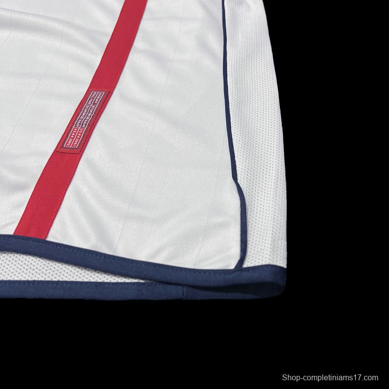 Retro 2002 England Home Soccer Jersey