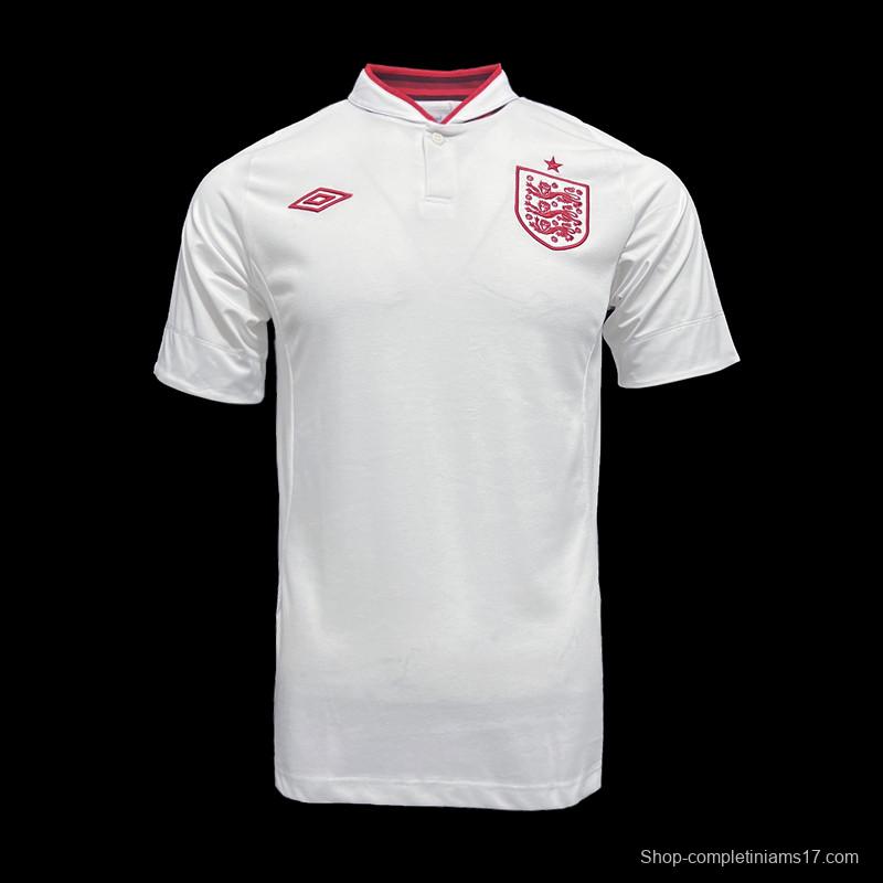 Retro 2012 England Home Soccer Jersey